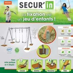 Kit de scellement pour portique bois ou métal