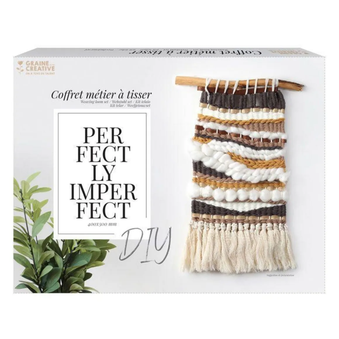 Kit métier à tisser grand modèle - 400 x 300 mm