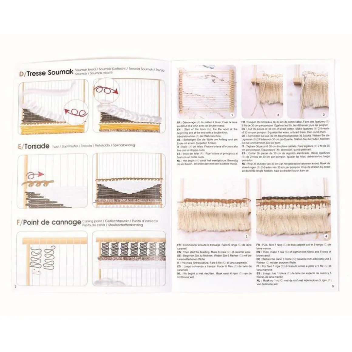 Kit métier à tisser grand modèle - 400 x 300 mm