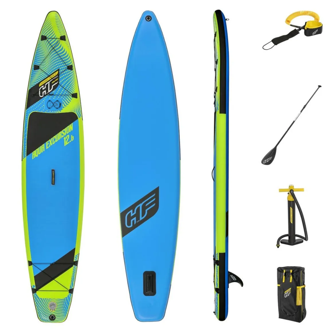Kit paddle sup gonflable aqua excursion tech 3,81 m - 65373