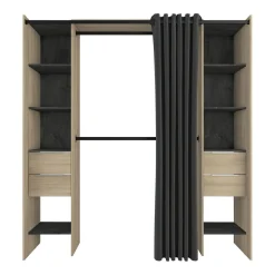 Kit placart 2 colonnes, 2 penderies, 4 tiroirs NADA