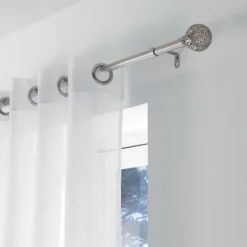 Kit Tringle Déco Extensible Globa 120-210cm Chromé