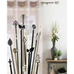 Kit Tringle Déco Extensible Globa 120-210cm Chromé