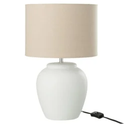Lampe à Poser en Céramique Méli 48cm Blanc