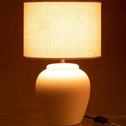 Lampe à Poser en Céramique Méli 48cm Blanc
