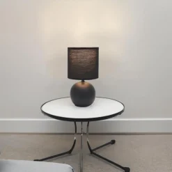 Lampe à Poser en Céramique Loraine 25cm Noir