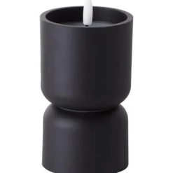 Lampe de table d'extérieur - BRILLIANT - LOVERE - Forme bougie - Plastique - 3 W - Noir
