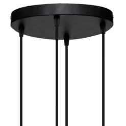 Lampe Suspension 4 Têtes Alak 80cm Noir