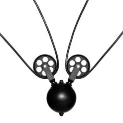 Lampe Suspension 2 Têtes Ezio 120cm Noir