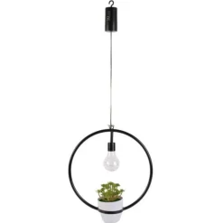 Lampe Suspension LED Plante Garden 30cm Noir