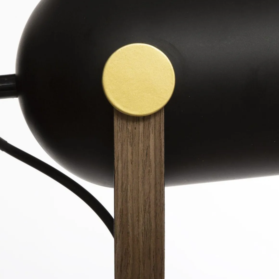 Lampe trépied en métal - Noir