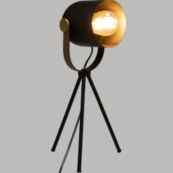 Lampe trépied en métal - Noir