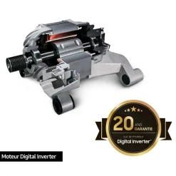 Lave linge hublot à induction WW90CGC04DTH, 9 kg, 1400 T/min, A