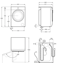 Lave linge séchant hublot EW7IW4285BW