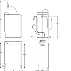 Lave linge top EW7T3733BA