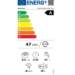 Lave-linge hublot 8kg 1400 tours/min blanc - EW6F5814BR