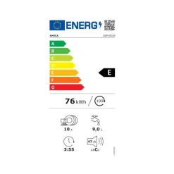 Lave-vaisselle 45cm 10 couverts 47db - adp1002s