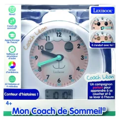 LEON, mon Réveil Éducatif Coach de Sommeil avec Conteur d'Histoires et Lumières (version FR)