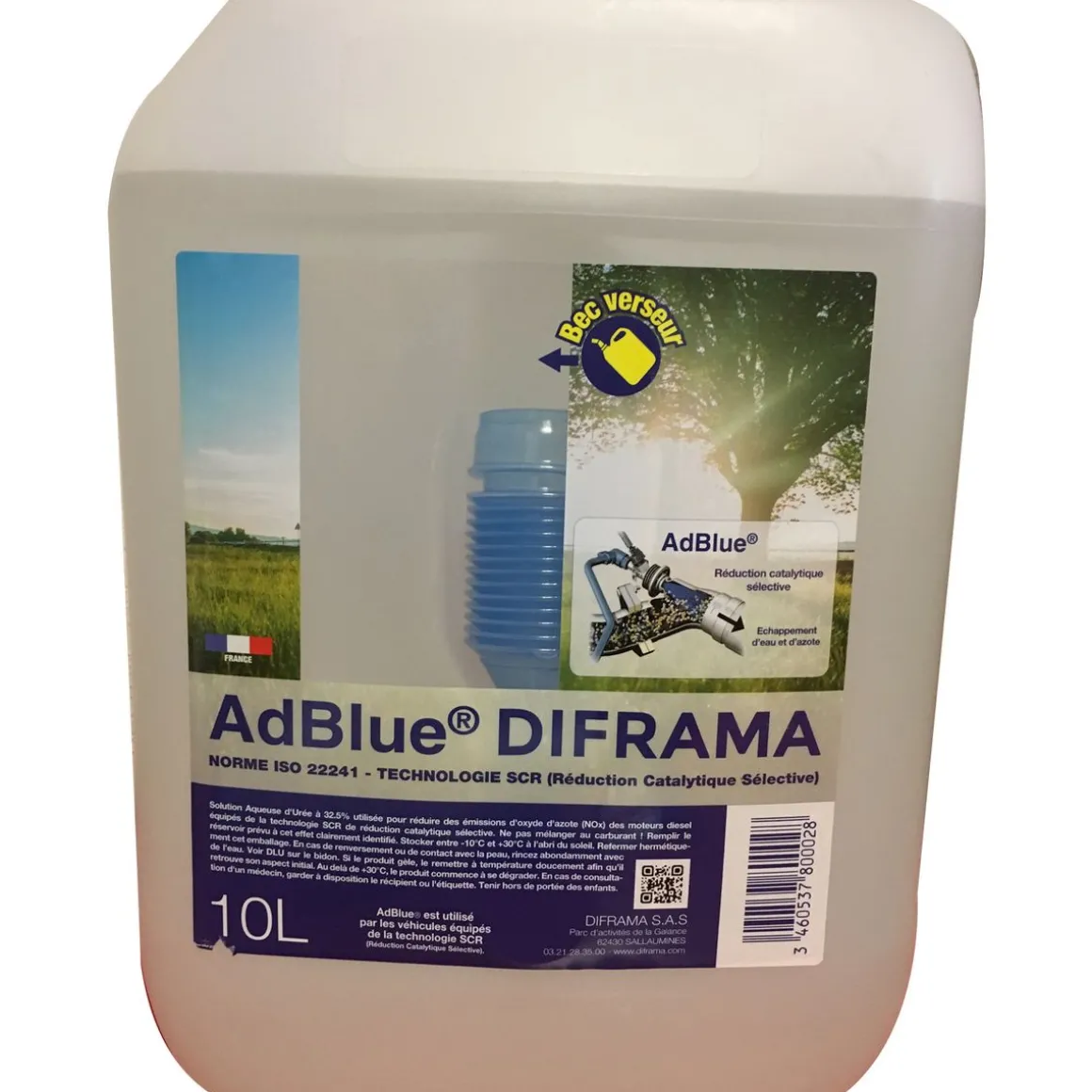 Liquide adBlue technologie scr bidon de 10L