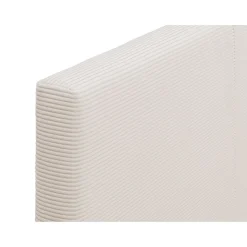 Lit adulte scandinave avec tête de lit velours cotelés 140x190 cm JULIETA