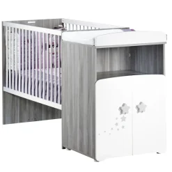 Lit bébé combiné 60 x120 cm évolutif en 90x190 cm NEW NAO