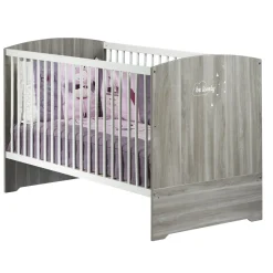 Lit bébé évolutif 140x70 cm Little Big Bed HAPPY, Chêne Silex
