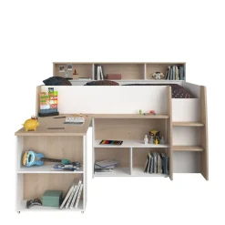 Lit combiné mi hauteur sommier inclus 90x200cm GREG