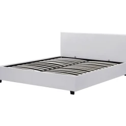 Lit double avec coffre Carla - 140 x 190 cm - Blanc