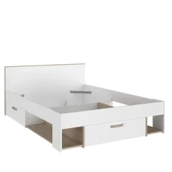 Lit double avec rangements 140X190/200 cm SANDRINE