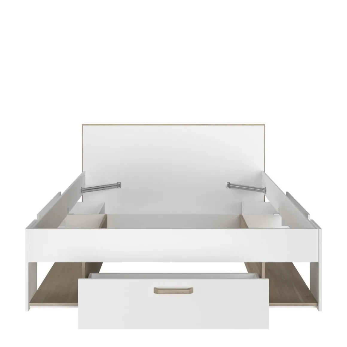 Lit double avec rangements 140X190/200 cm SANDRINE