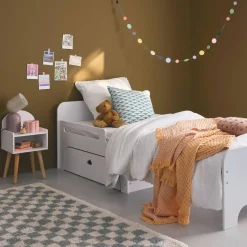 Lit enfant évolutif 90 x 140/190cm avec tiroir