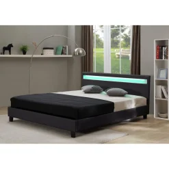 Lit LED Maria - 160 x 200 cm - Noir