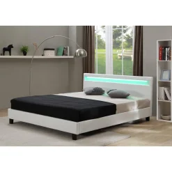 Lit LED Maria - 160 x 200 cm - Blanc