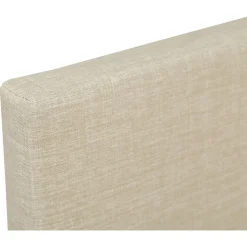 Lit scandinave tissu avec tête de lit et sommier 160x200 cm PORTIMAO