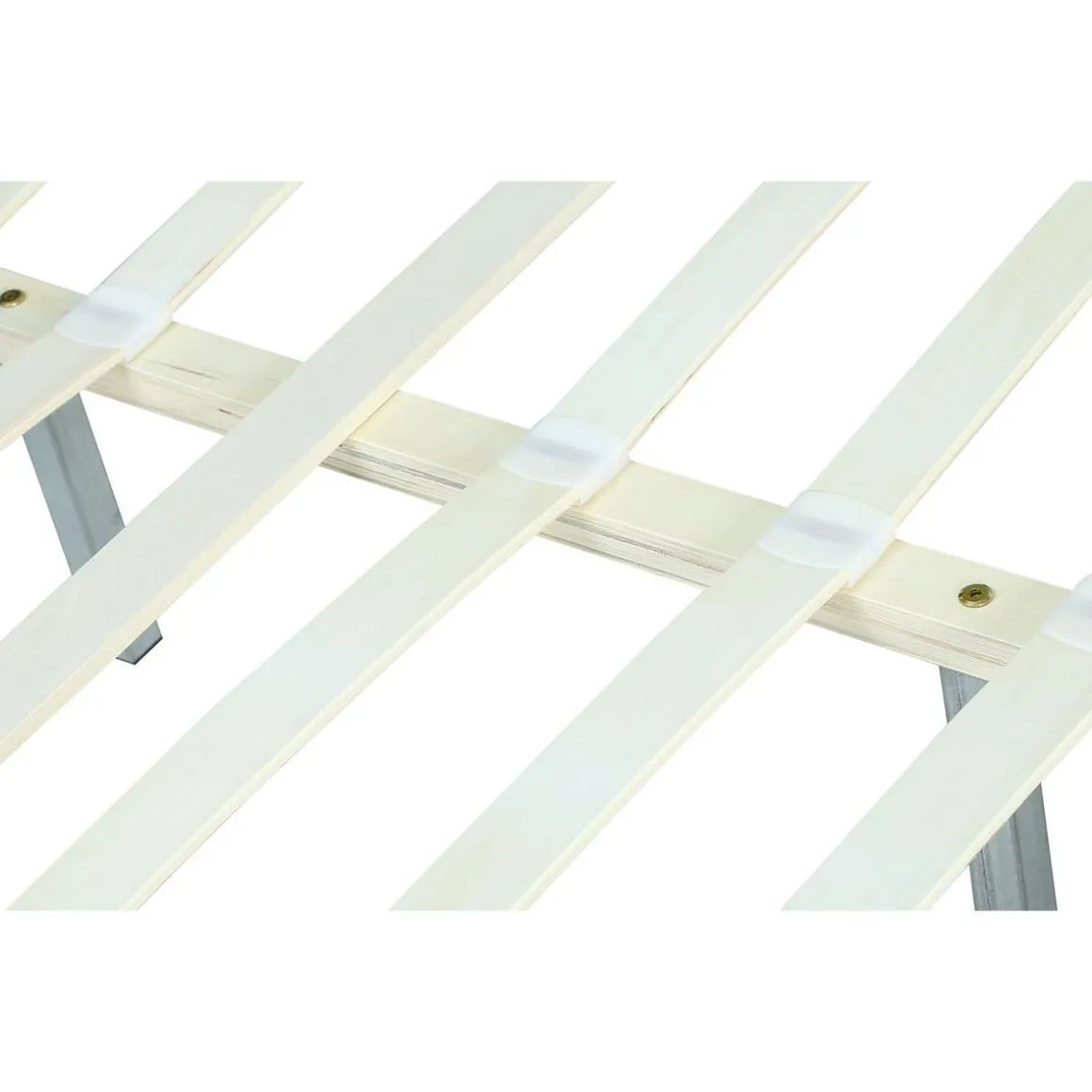 Lit scandinave tissu avec tête de lit et sommier 160x200 cm PORTIMAO