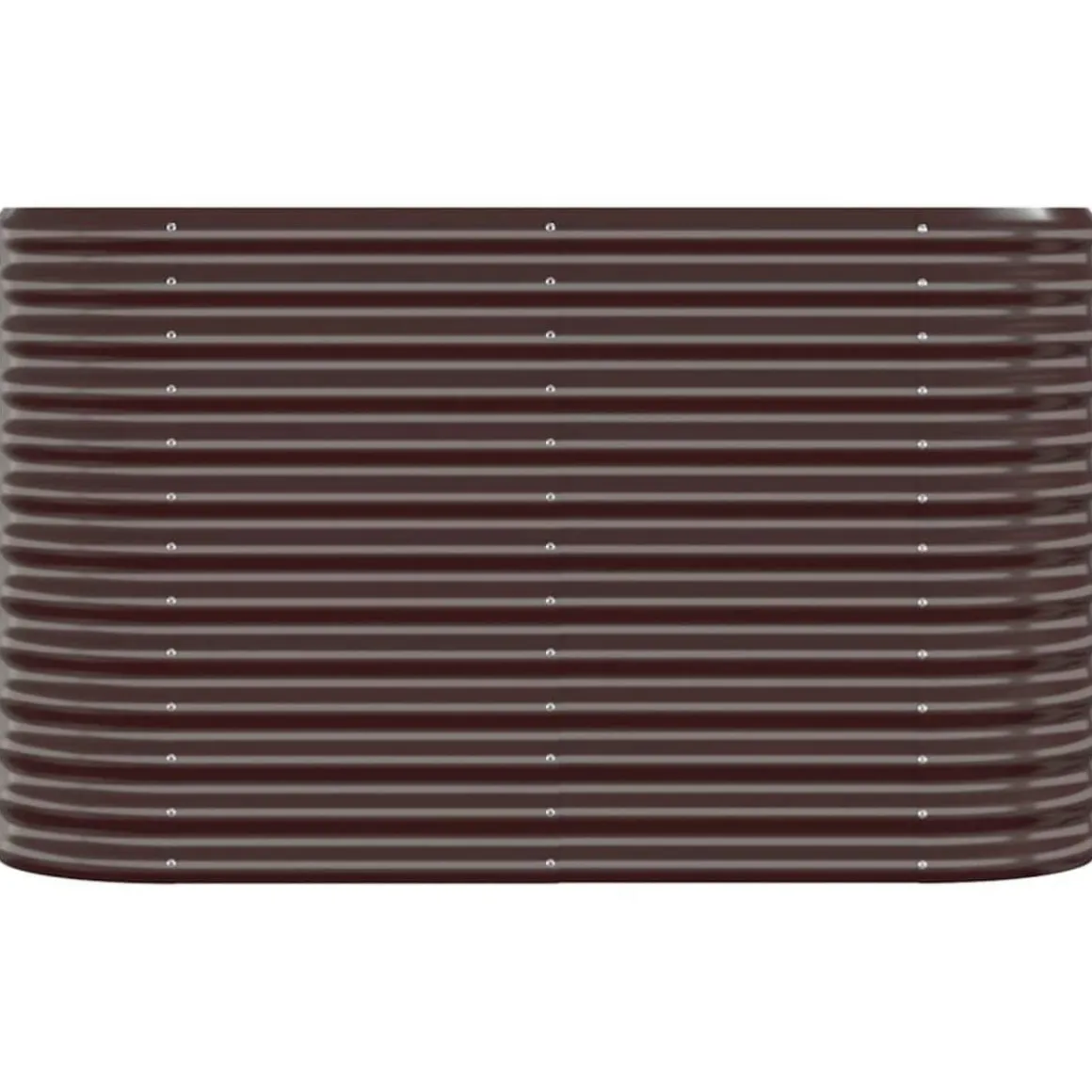 Lit sureleve de jardin Acier enduit de poudre marron