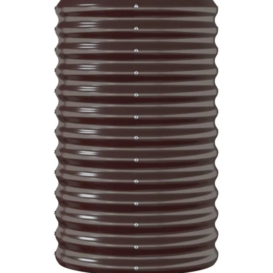 Lit sureleve de jardin Acier enduit de poudre marron