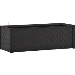Lit sureleve de jardin systeme arrosage Anthracite 100x43x33 cm