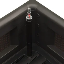 Lit sureleve de jardin systeme arrosage Anthracite 100x43x33 cm