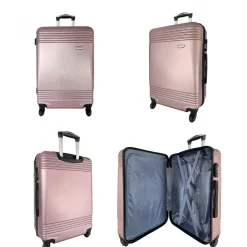 Lot 3 valises dont 1 valise cabine rigides