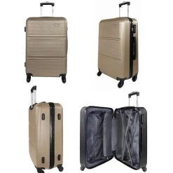 Lot 3 valises rigides dont 1 valise cabine