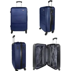 Lot 3 valises rigides dont 1 valise cabine
