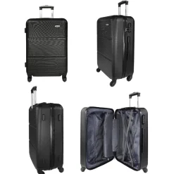 Lot 3 valises rigides dont 1 valise cabine