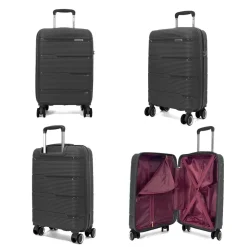 Lot 3 valises rigides dont 1 cabine TSA