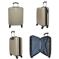 Lot 3 valises rigides dont 1 valise cabine