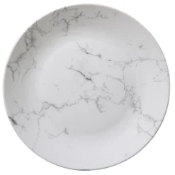 Lot de 6 Assiettes Plates Geom 26cm Blanc