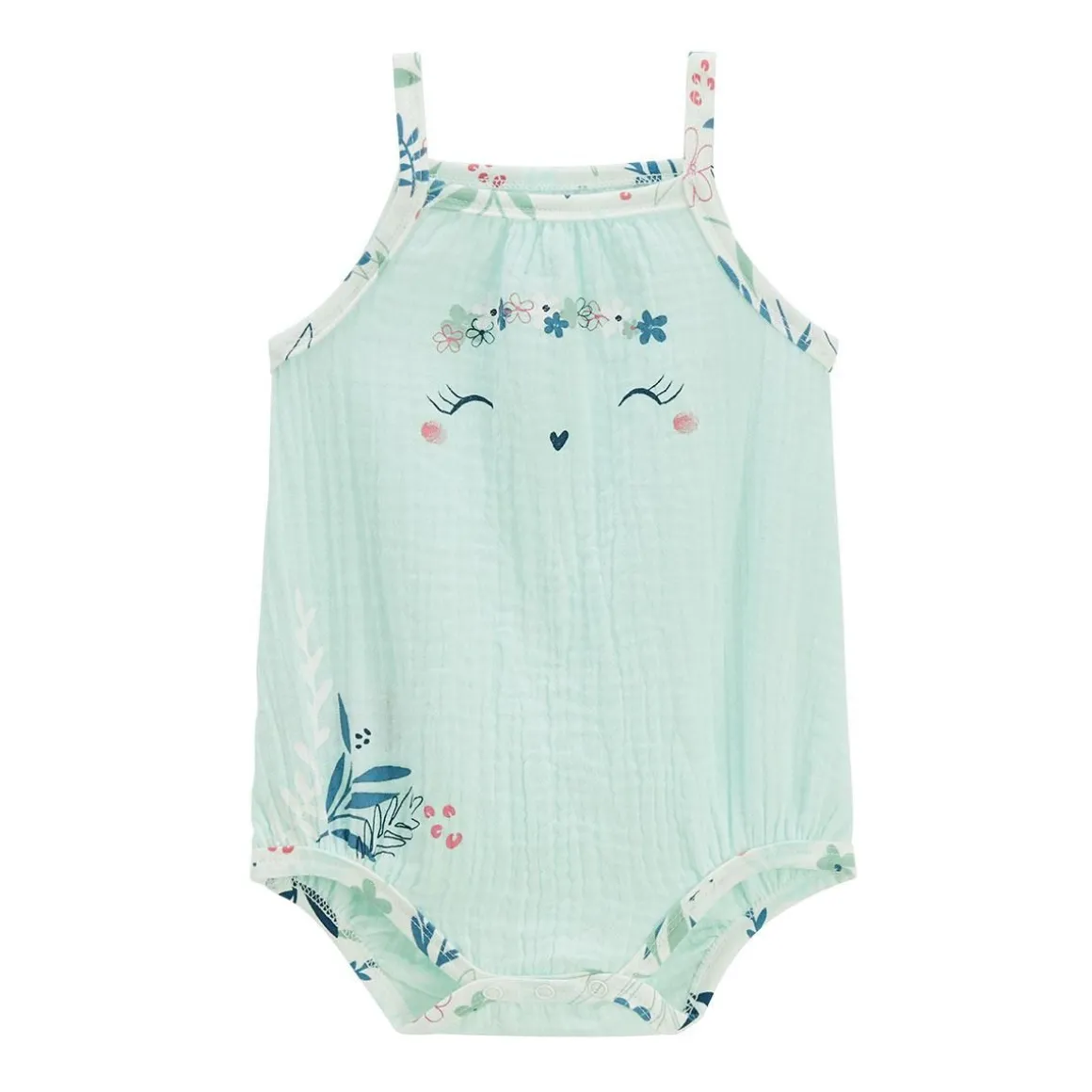 Lot de 2 bodies bébé à bretelles Dahlia