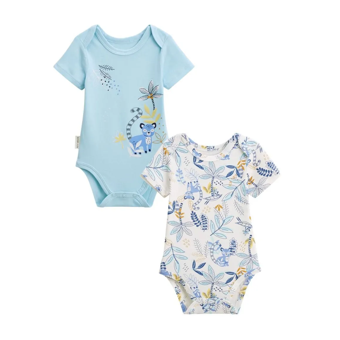Lot de 2 bodies bébé manches courtes Gamboa