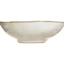 Lot de 6 Bols Ronds Design Flower 15cm Gris