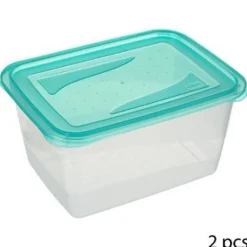 Lot de 2 Boîtes de Conservation Fresh & Freeze 2L Bleu